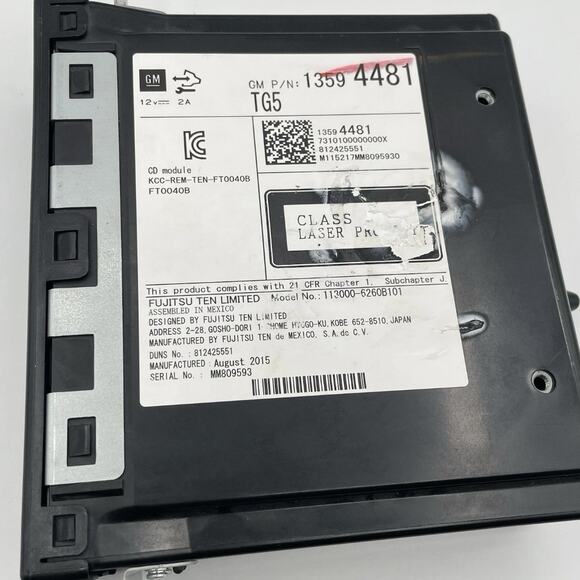 2015 Chevrolet Silverado 1500 Radio Audio CD Player OEM 13594481 - Picture 3 of 3